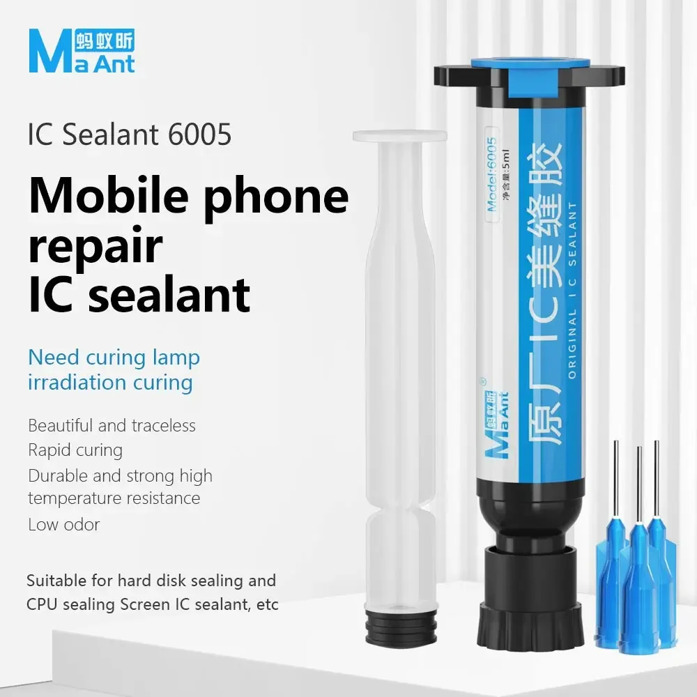 MaAnt 6005 Mobile Phone Repair Original IC Sealant Tool Hard Disk CPU Screen Chip Motherboard Maintenance Sealing Adhesive