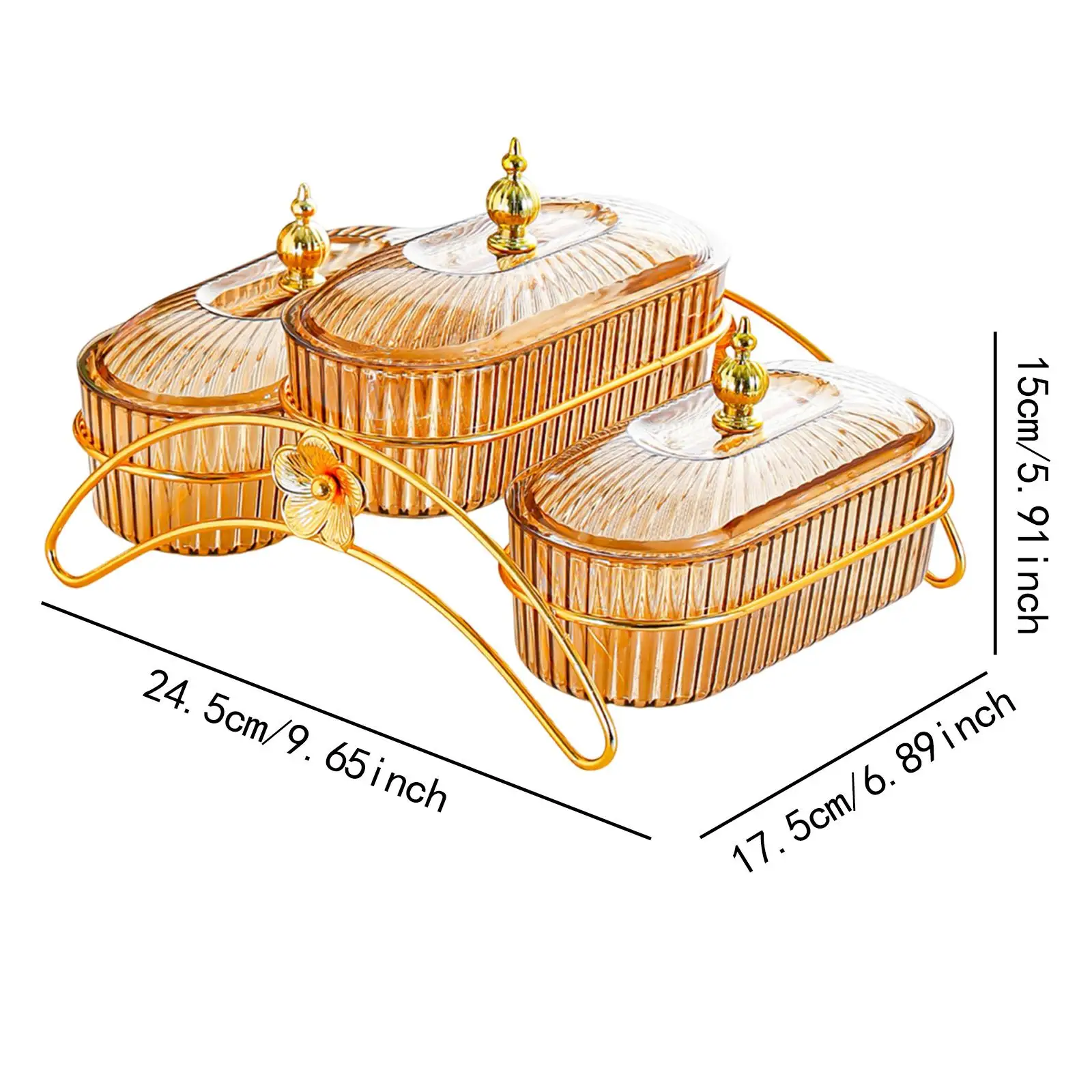 Plato de frutas secas, bandeja de almacenamiento de alimentos con tapa, frutero, plato de nueces, platos para aperitivos, galletas, graduación, banquete de boda