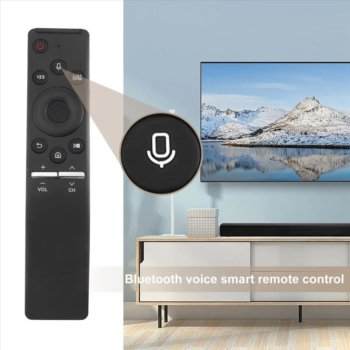 55Jul.Universal Voice Remote Control Replacement for Smart TV Bluetooth Remote All LED QLED LCD 4K 8K HDR Curved TV