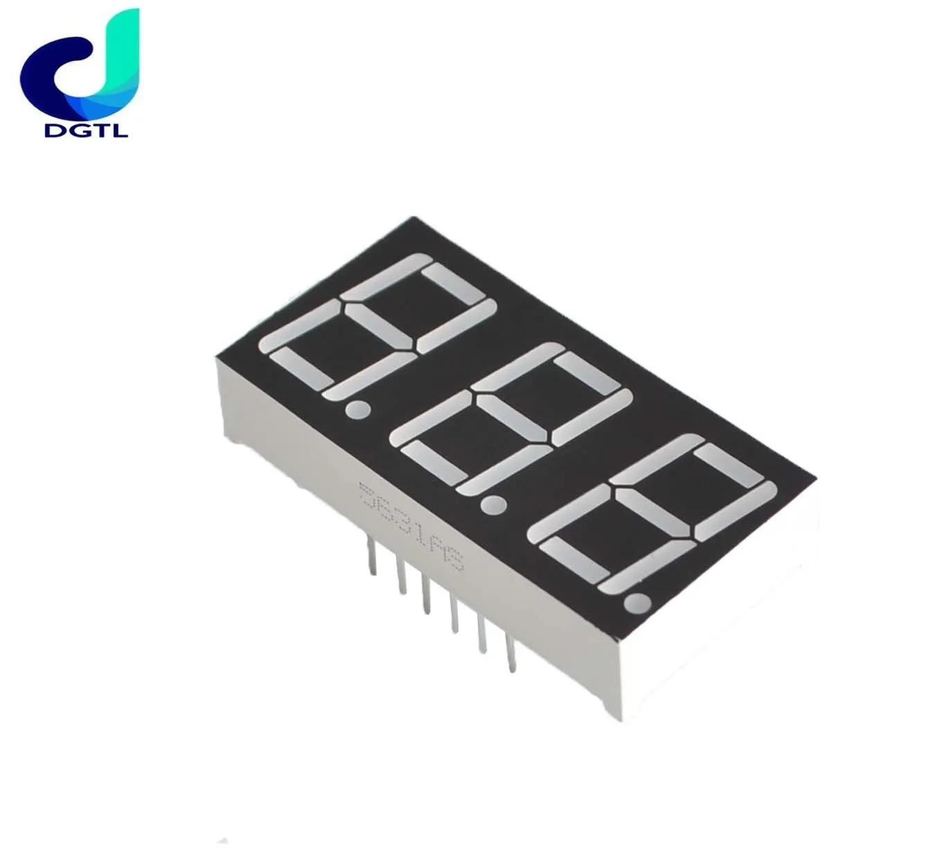 0,56 polegadas 7 segmentos 1bit 2bit 3bit 4bit tubo digital vermelho cátodo comum display de dígitos LED