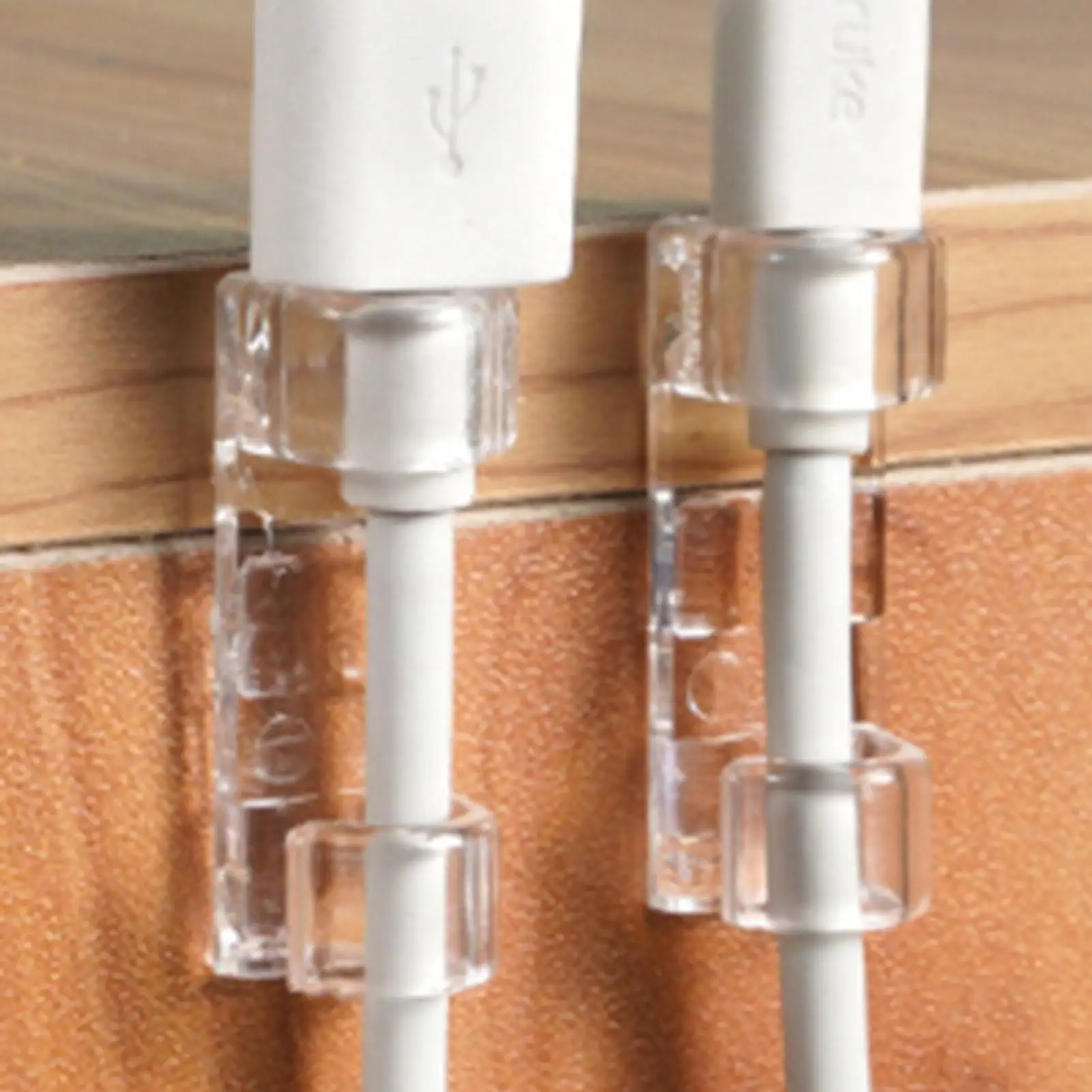 1Pcs Adhesive Cable Clips Wire Holder Cord Organizer With Strong Adhesive Backing For Home Desk Wall Nightstand Table Bedside