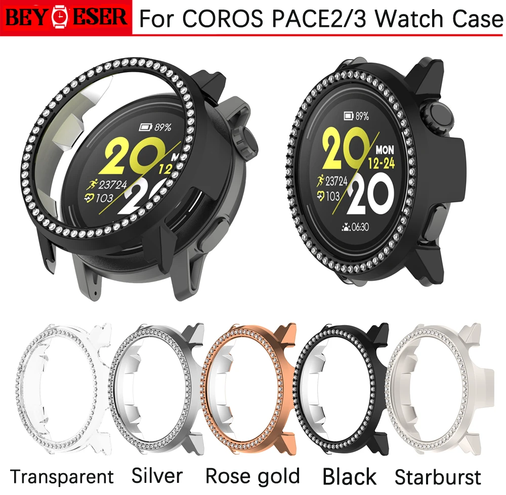 Étui pour perceuse à une rangée pour Coros Pace 3 2, housse de protection pour bracelet de montre intelligente, pare-chocs Pace3 2, coque de protection d'écran, accessoires