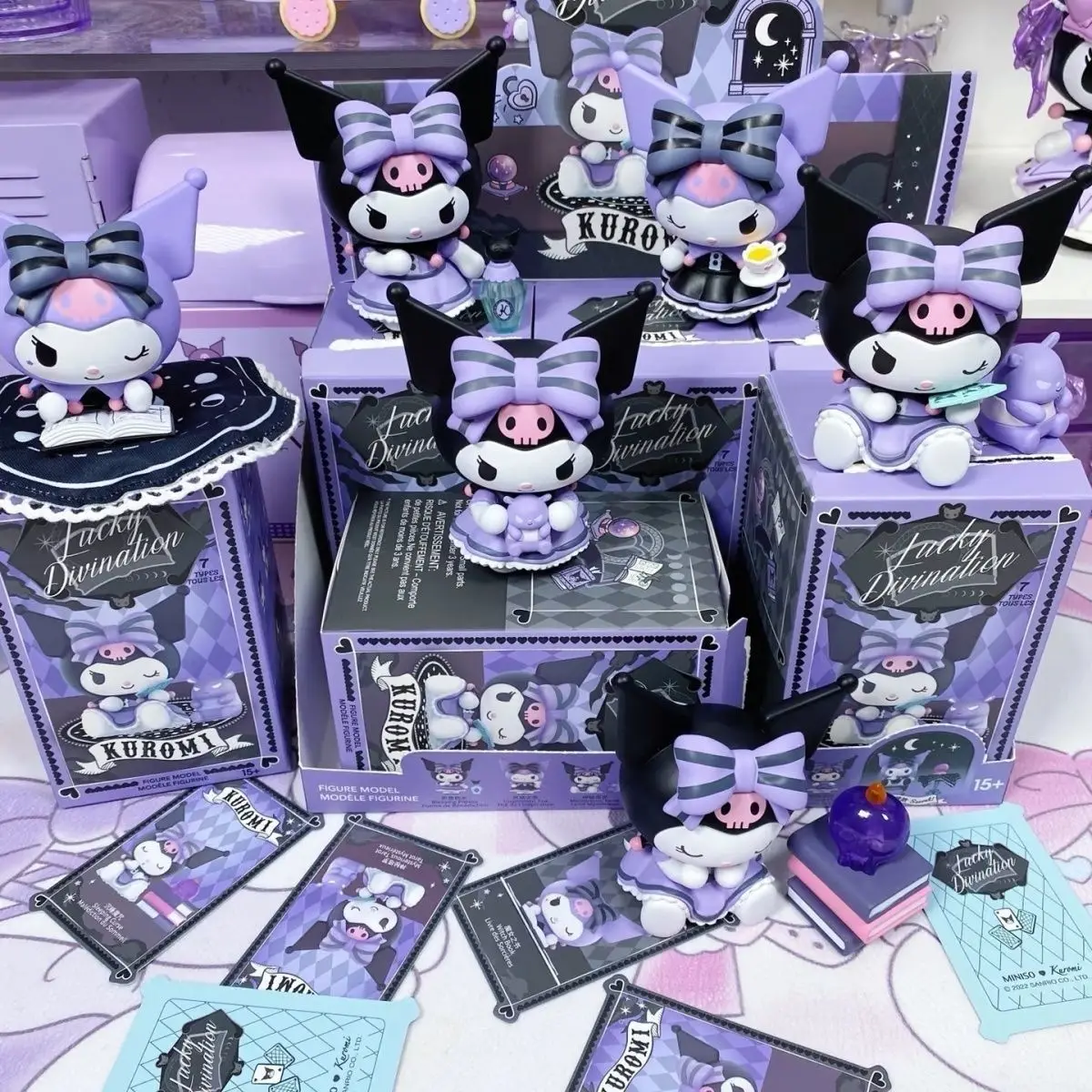 

Коллекционная фигурка Sanrio Kuromi из серии «Волчица» и «Гадание на удачу»: аниме-фигурка, модель для фанатов, игрушка в подарок