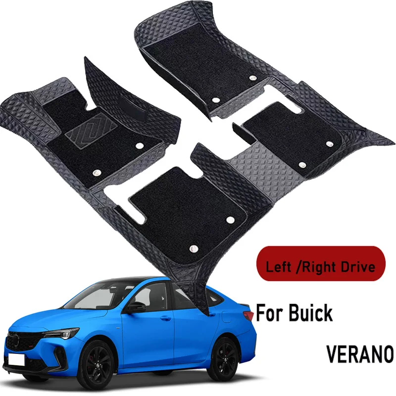 Car floor mats for Buick VERANO 2015 2016 2017 2018-2023 Customauto foot Pads automobile carpet cover interior accessories