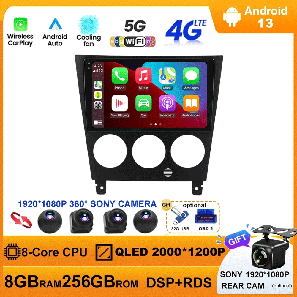 

Android 13 For Subaru Impreza GD GG 2002 - 2007 Car Radio Multimedia Video Player Navigation Wireless Carplay WIFI BT 4G DSP