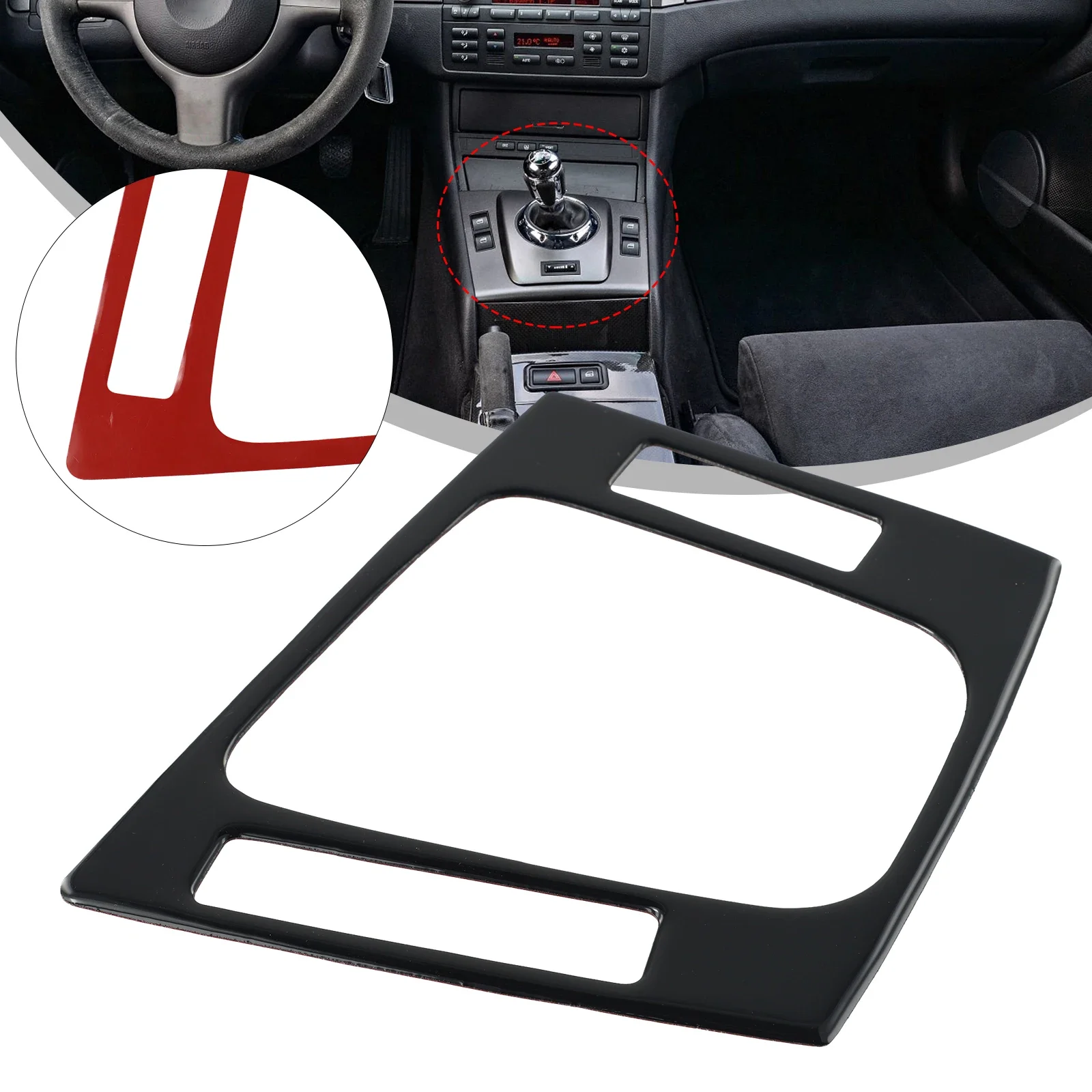 

Hot Sale High Quality 1x Panel Cover For BMW 3 Series E46 1998 ABS Plastics Interior Door Panel Soft Sport Decor Style