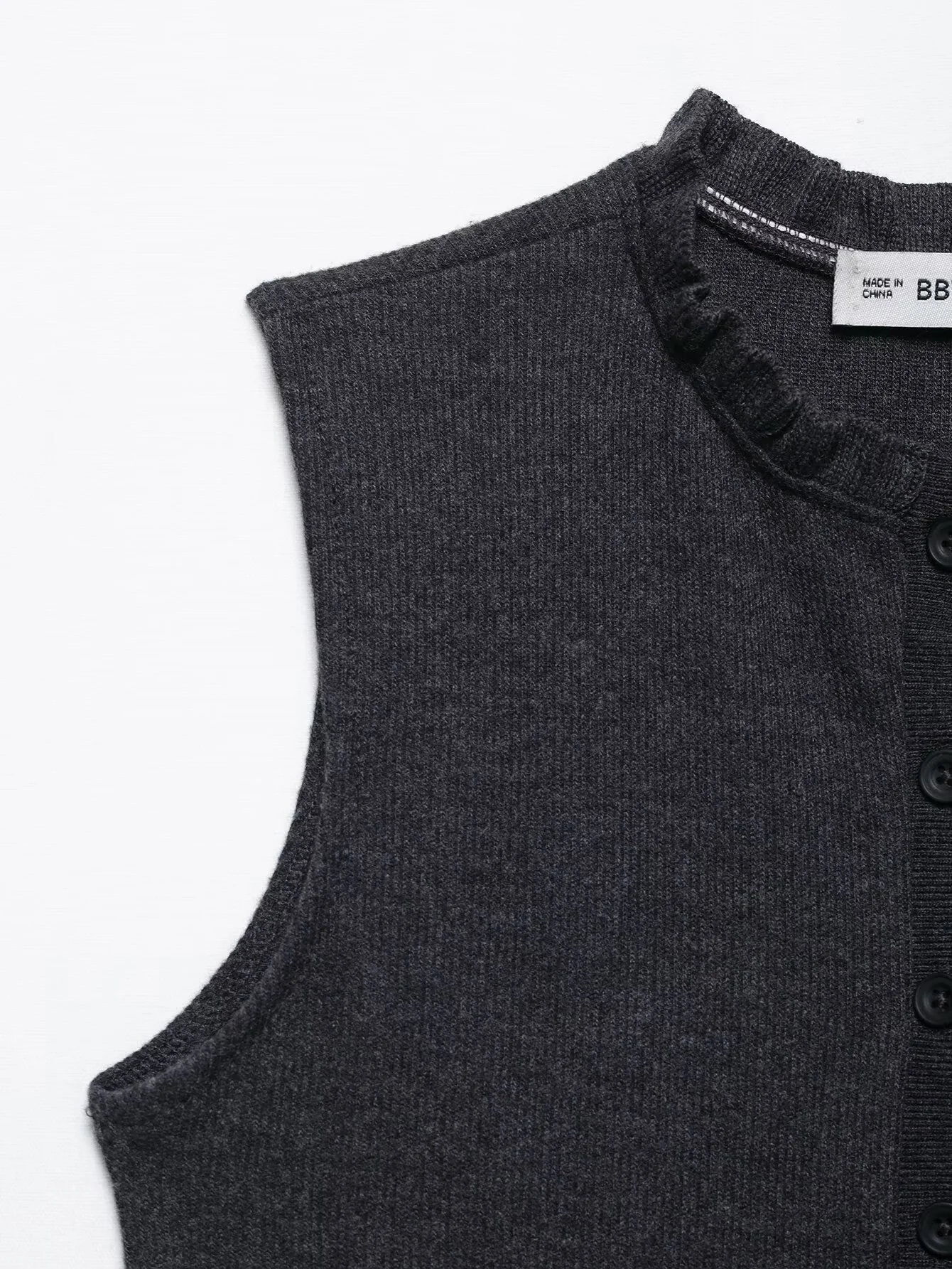 2025 Women's Summer New Product Sweet And Sexy Stacked Decoration Soft Round Neck Sleeveless Knitted Top