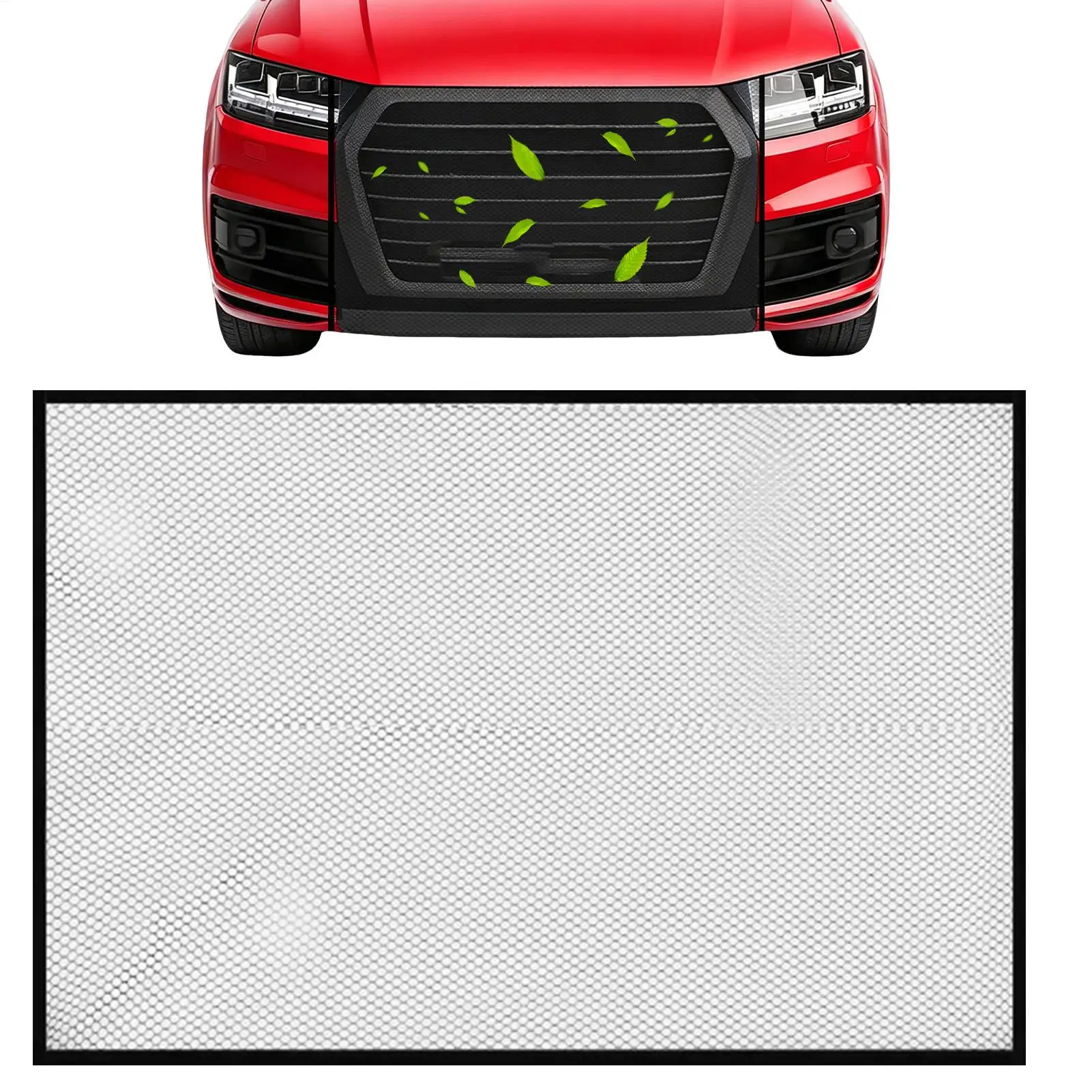

Car Radiator Net Heavy Duty Tank Protector Car Front Grille Screen Mesh Car Grill Mesh Dustproof Anti-Willow Tank Protector