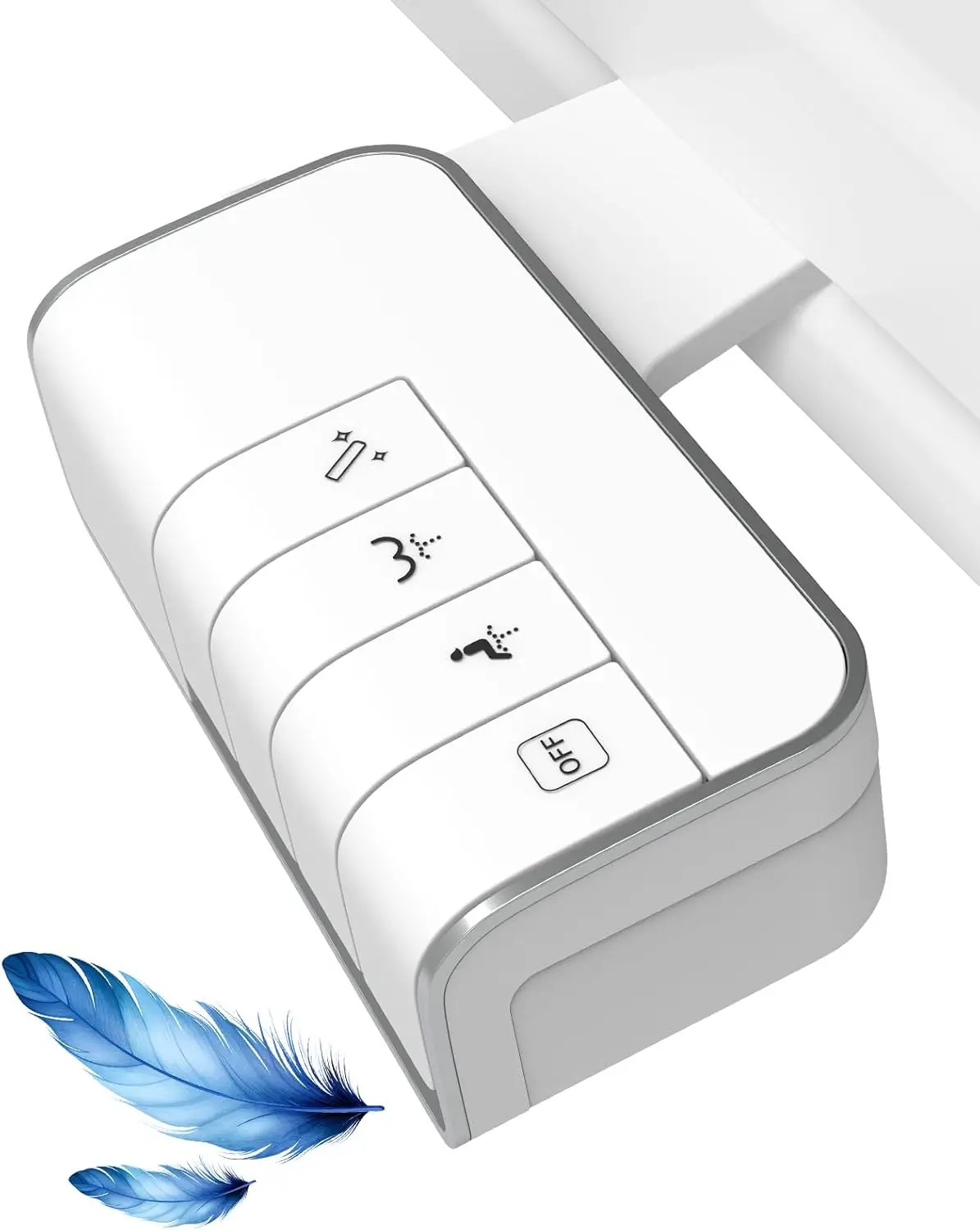 

Bidet Attachment for Toilet, Non-Electric Dual Nozzle for Frontal & Rear Wash, Adjustable Water Pressure Control, Fresh