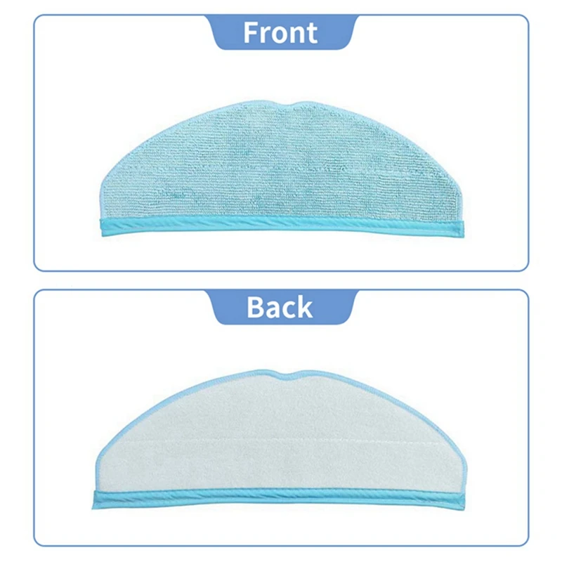 20 peças panos de esfregão laváveis para conga 8090 ultra / 9090 ai robô aspirador de pó panos de esfregão peças de almofada de pano