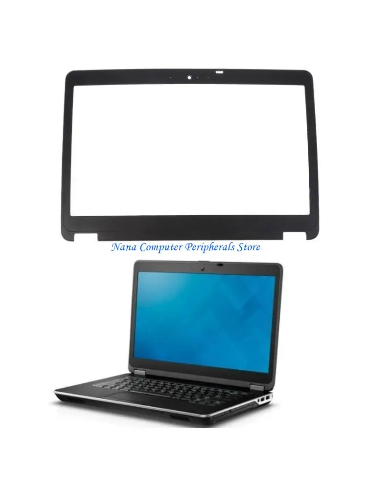 F68C New Laptop Front Screen Frame LCD Bezel Protective Cover Replacement for DellLatitude E6440 Laptop with Camera Hole