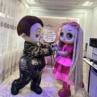 Pretty Girl And Boy Mascot Cosplay Costumes Adults Christmas Halloween Cosplay Dress Birthday Party Stage Performance Suits