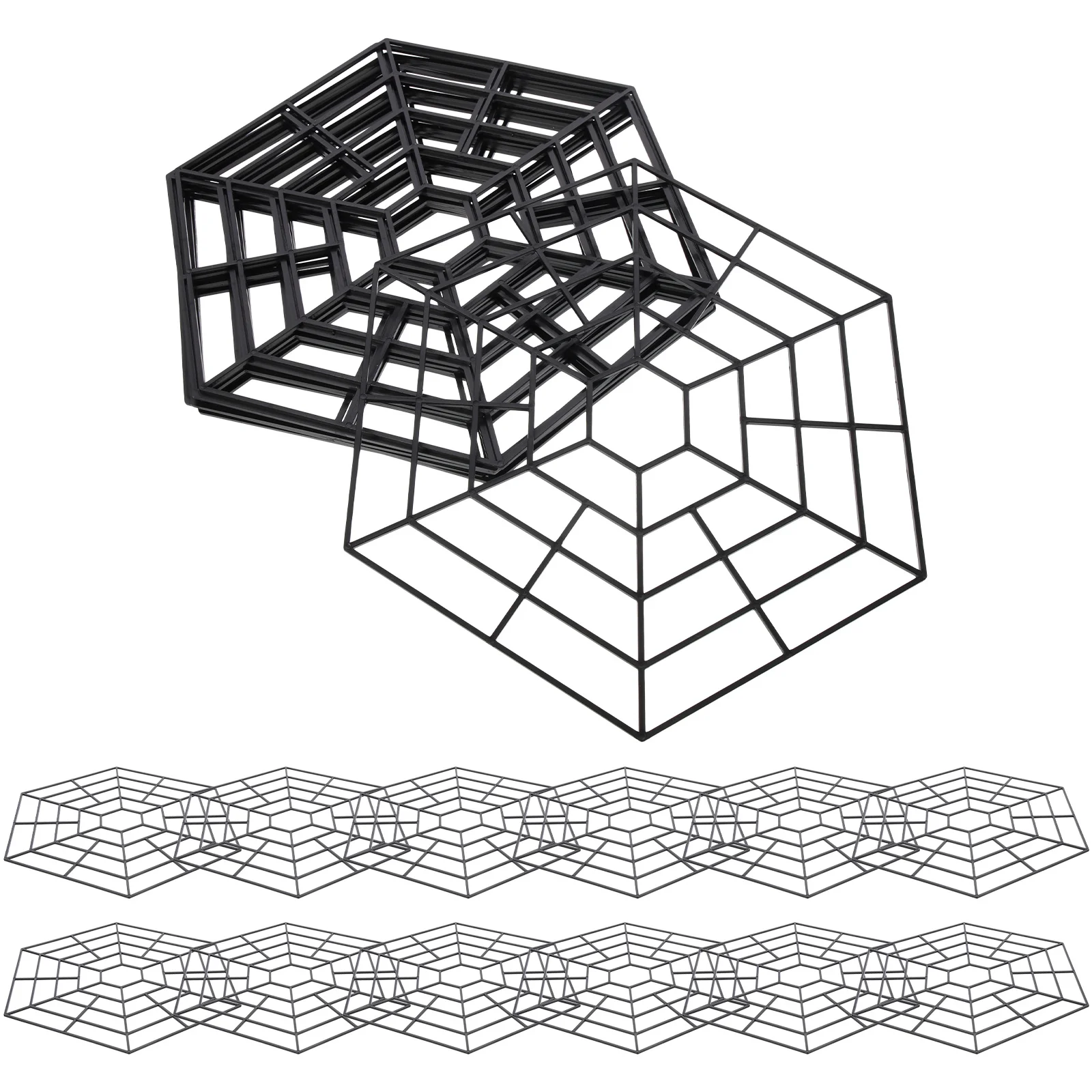 30 قطعة من شبكة حماية السمك، تصميم 6 زوايا لحماية برك الحديقة، غطاء مقاوم للماء من النايلون القوي #2