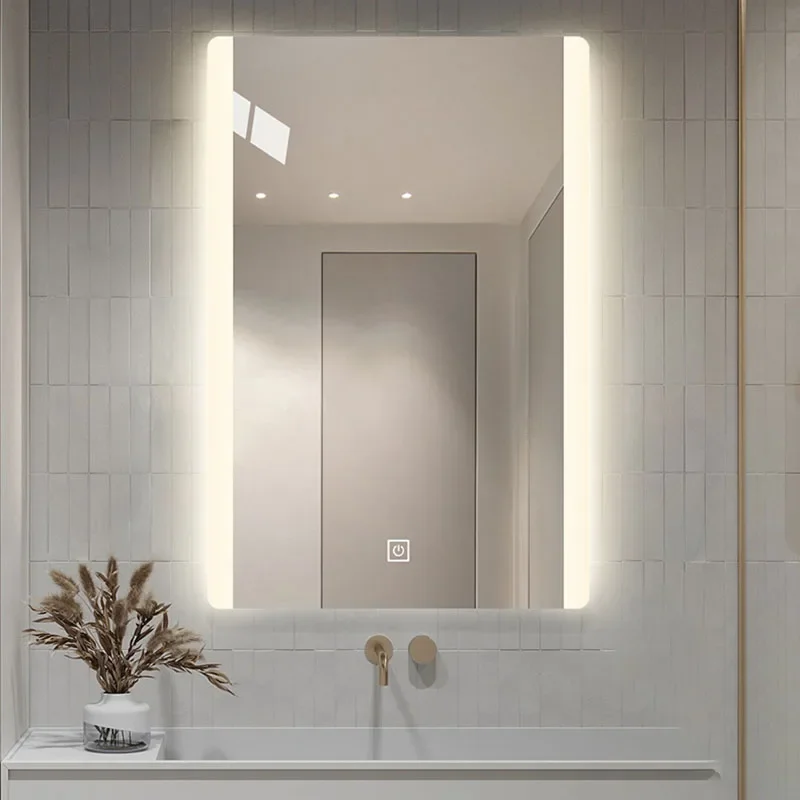 Bathroom Tempered Glass Mirror Dress Women Hanging Wall Full Decorative Led Lamp Mirror Ornament Magnifying Espelho Home Decor