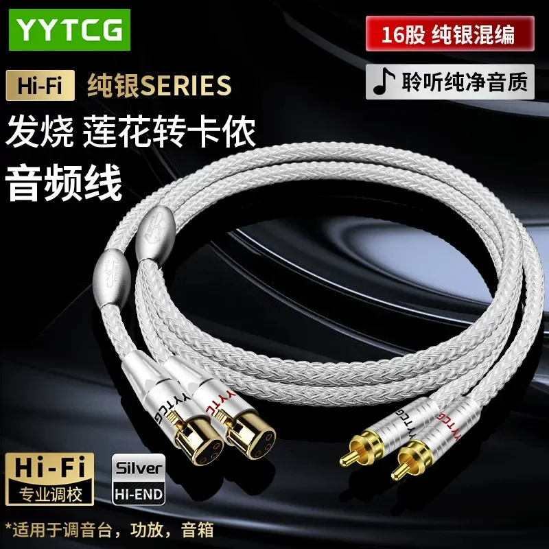 Elevate your high fidelity audio experience with our premium Sterling Silver Audiophile Cable designed for seamless