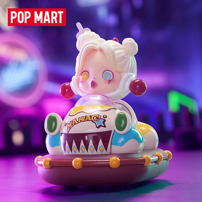 Pop Mart Popcar Park Bumper Car Series Labubu Molly Skullpanda Car Blind Box Guess Bag Toys Doll Cute Anime Figure Ornaments