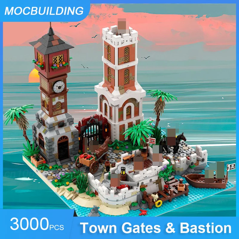 MOC Building Blocks Islands Bundle Model DIY Assemble Bricks Castle Architecture Educational Creative Xmas Toys Gifts 6957PCS