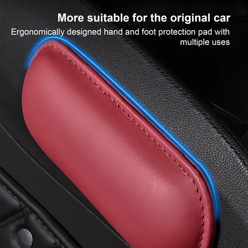 Car Arm Rest Elbow Pads Elbow leg support cushion Car Knee Cushion Soft Elbow Pad Pillow Leather Elbow Rest Pillow for SUV Door