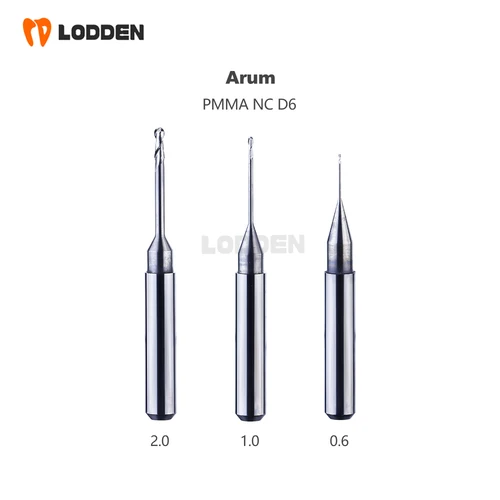 Imagen 2 del producto Fresas dentales para máquinas Arum D6, vástago de molienda de circonia/PMMA/vidrio/Metal, cerámica, CAD CAM