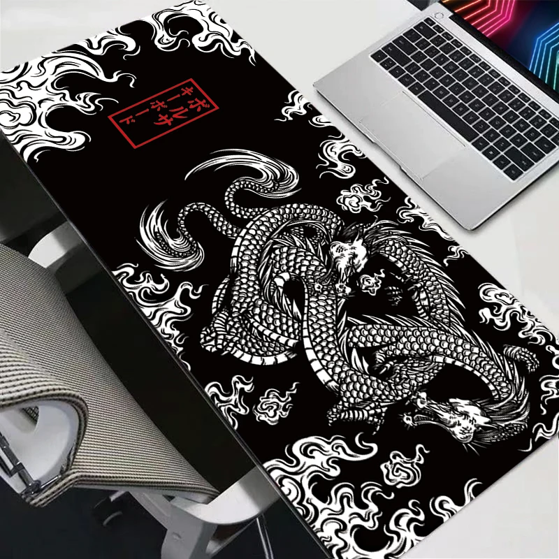 Japanese Art Dragon Mouse Pad Gaming XL Home New HD Mousepad XXL Keyboard Pad Non-Slip Office Carpet Laptop Mice Pad Mouse Mat image 3