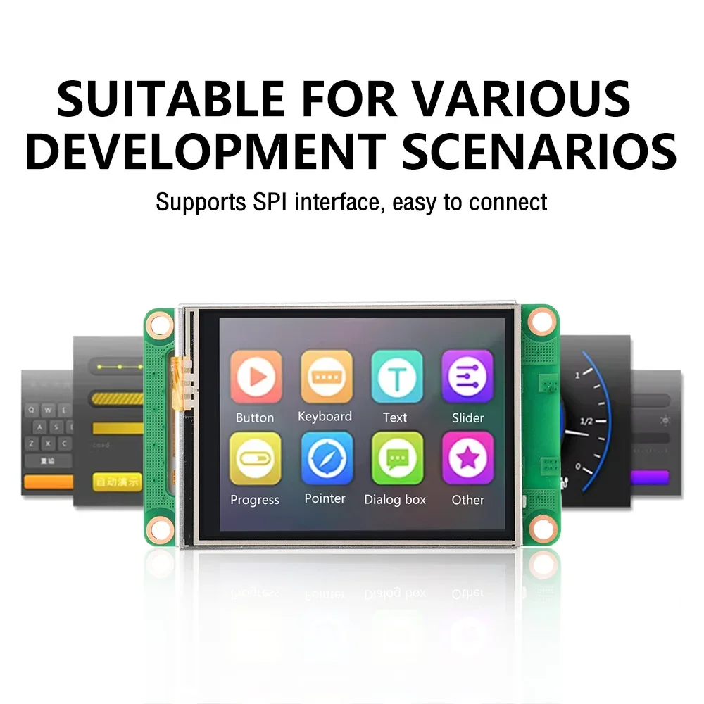 2,4-Zoll 320x240 Smart-LCD-Bildschirm-Displaymodul, ultradünn, SPI-Schnittstelle, Touch-Funktion, abgerundete Ecken für Elektronik – Detail 12