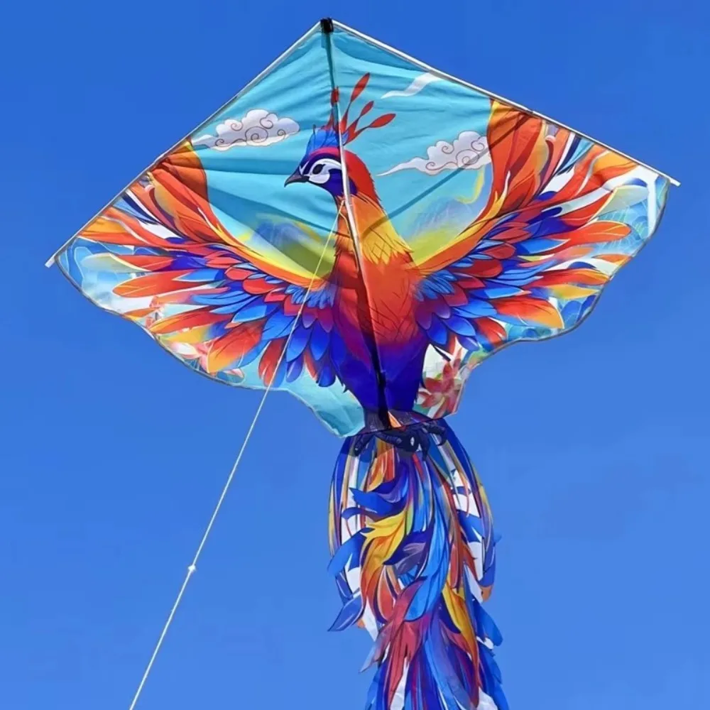 Neuer, leicht zu fliegender großer Delta-Drachen, 100 Meter Drachenschnur, guter fliegender fliegender Drachen, Kindergeschenk, schöner Phoenix-Drachen, Familienausflüge