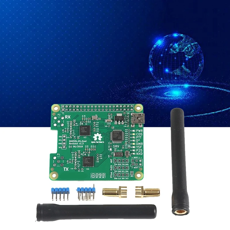 For Raspberry Pi Evaluation Board MMDVM Relay DMR P25 YSF DSTAR Digital Radio Gateway Wireless Hotspot Board Module