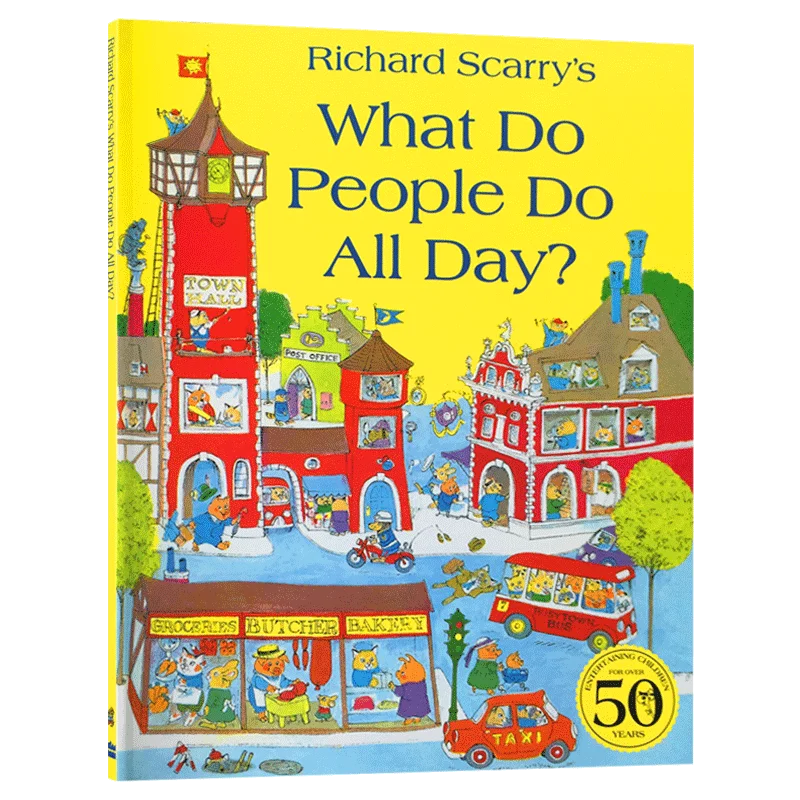 

What Do People Do All Day, Children's aged 3 4 5 6 English books, Picture Book 9780008147822