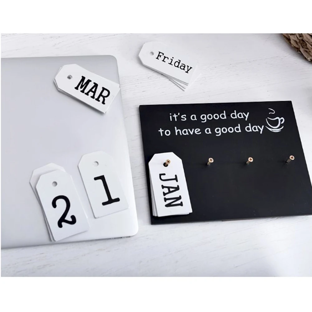 

Calendar Ornament Workplace Decor Office Household Creative Blackboard Wooden Home
