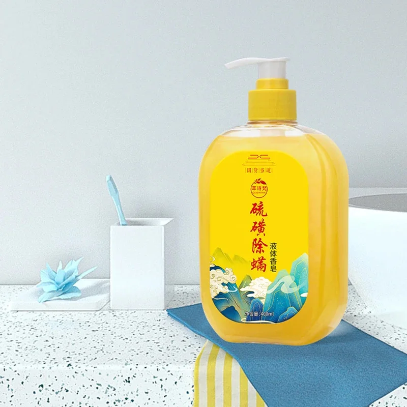 Shower Gels Sulfur Medicinal Liquid Soap Mite Removal Bath Body Wash Lotion Itching Sterilization Also Is Anti-dandruff Shampoo