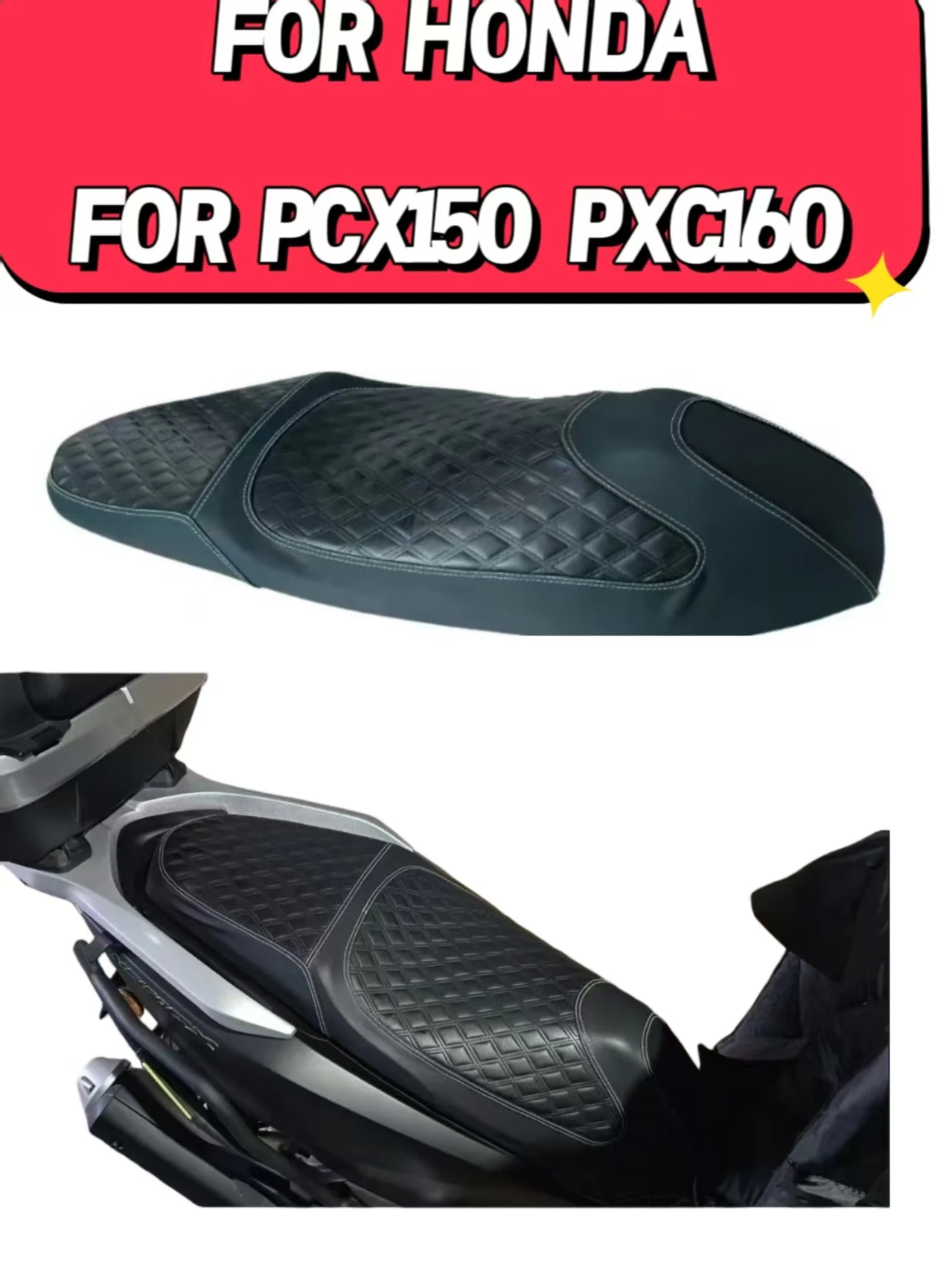 

Suitable for Honda Pcx160/150 Seat Cover, Motorcycle-Specific Heat Insulation, Anti-Scalding, Sun Protection, Rainproof, Anti-Slip Seat Cushion Cover