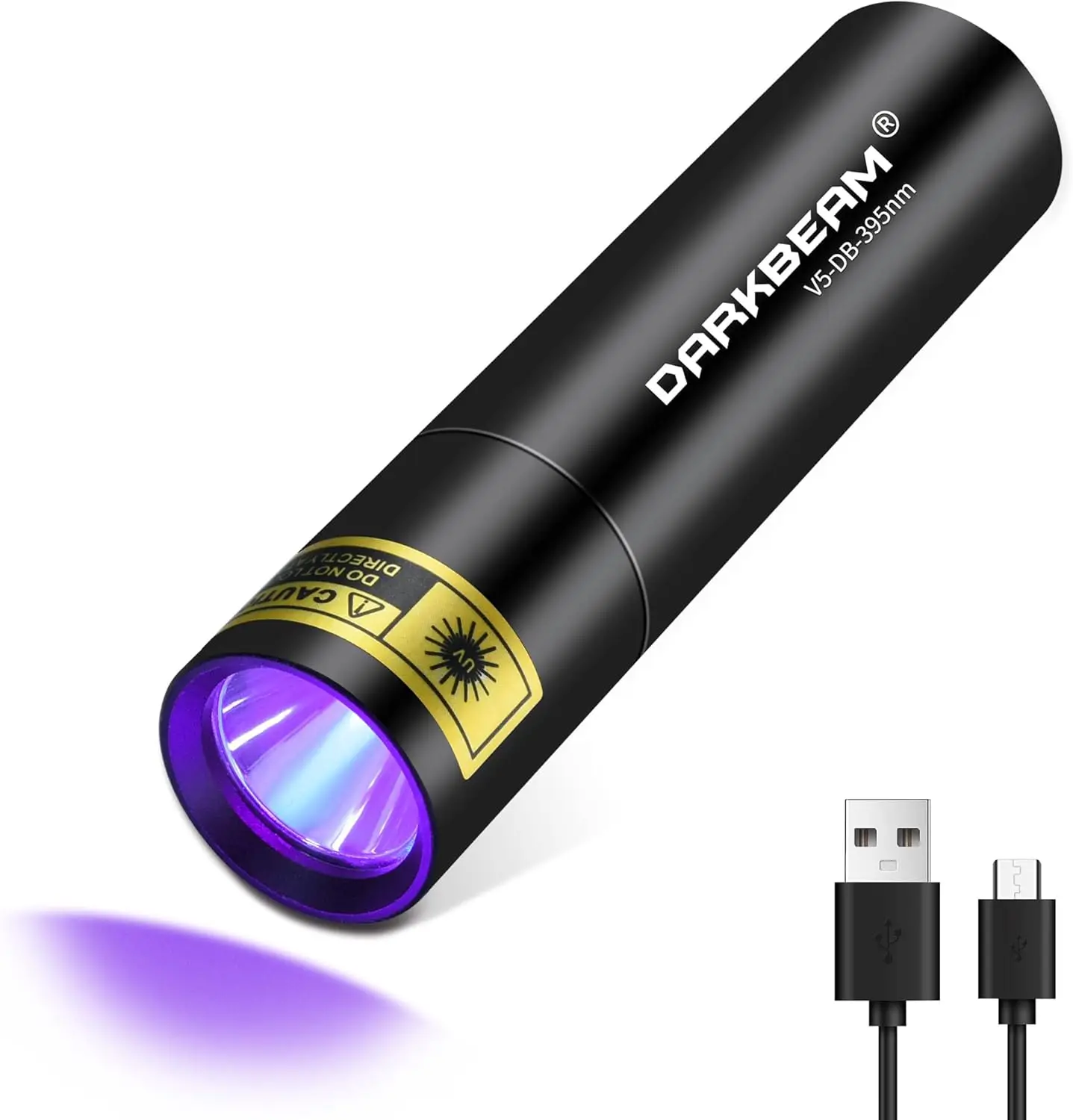 

Мощный УФ-фонарь 395 нм с зарядкой USB-C для обнаружения мочи животных, отверждения смол и многого другого