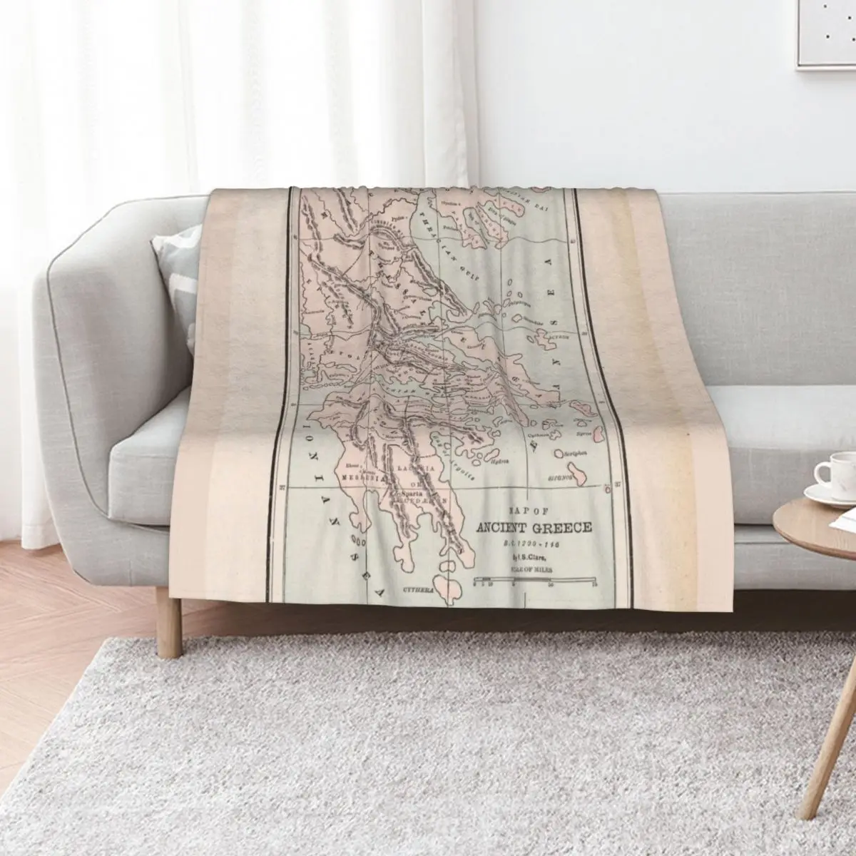 Ancient Greece Map (1901) Throw Blanket Bed covers Luxury Throw Sofa Moving Comforter for babies Blankets