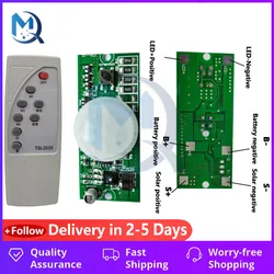 Solar Automatic Control Lamp Board light Control + Radar Body Induction Solar LED Driver Board With Remote Control DC 3.2V 3.7V