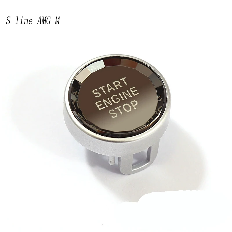 توقف تشغيل محرك تصفيف السيارة لنيسان ألتيما ركلات مارس سينترا فيرسا زر التبديل استبدال غطاء كريستال اكسسوارات السيارات #4