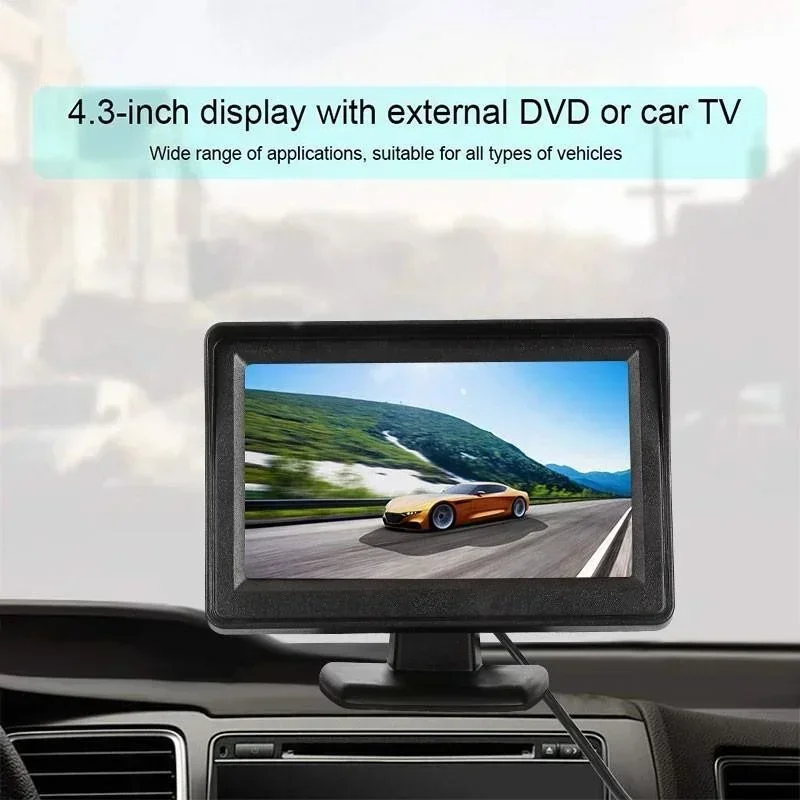 Car Reverse Monitor with  Rear View Camera Backup Camera Kit Back Up Car Monitor Display Parking System Rearview Reverse Monitor