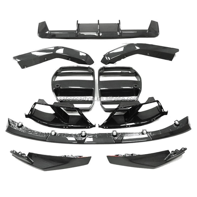 G80 M3 Bodykit MP Style Prepreg Dry Carbon Fiber Car Parts Exterior Accessories for BMW G80 M3 G82 G83 M4 2020-2024