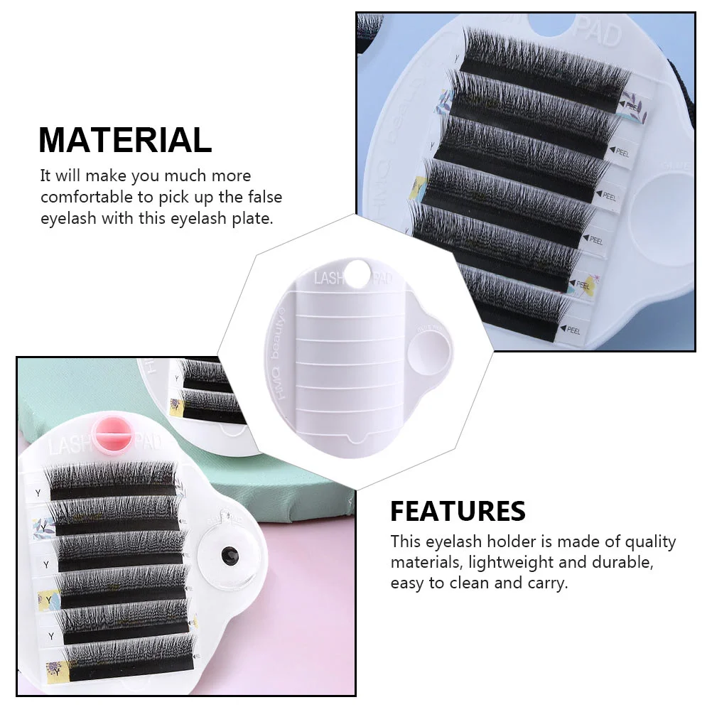 False Eyelash Auxiliary Travel-friendly Tool Professional Tray Practical Salon Plate Beauty Supply Plastic Pallet Extension