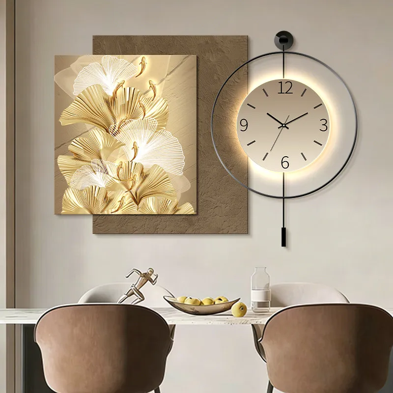 Design Kitchen Wall Clocks Digital Fashion Creative Aesthetic Art Mural Clock Wall Luxury Interior Wanduhr Room Decorations