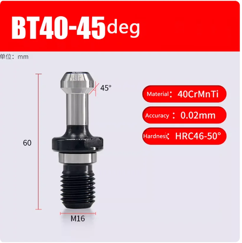 10PC BT30 40 CNC Tool Holder Pull Studs BT tool holder accessories retention knob