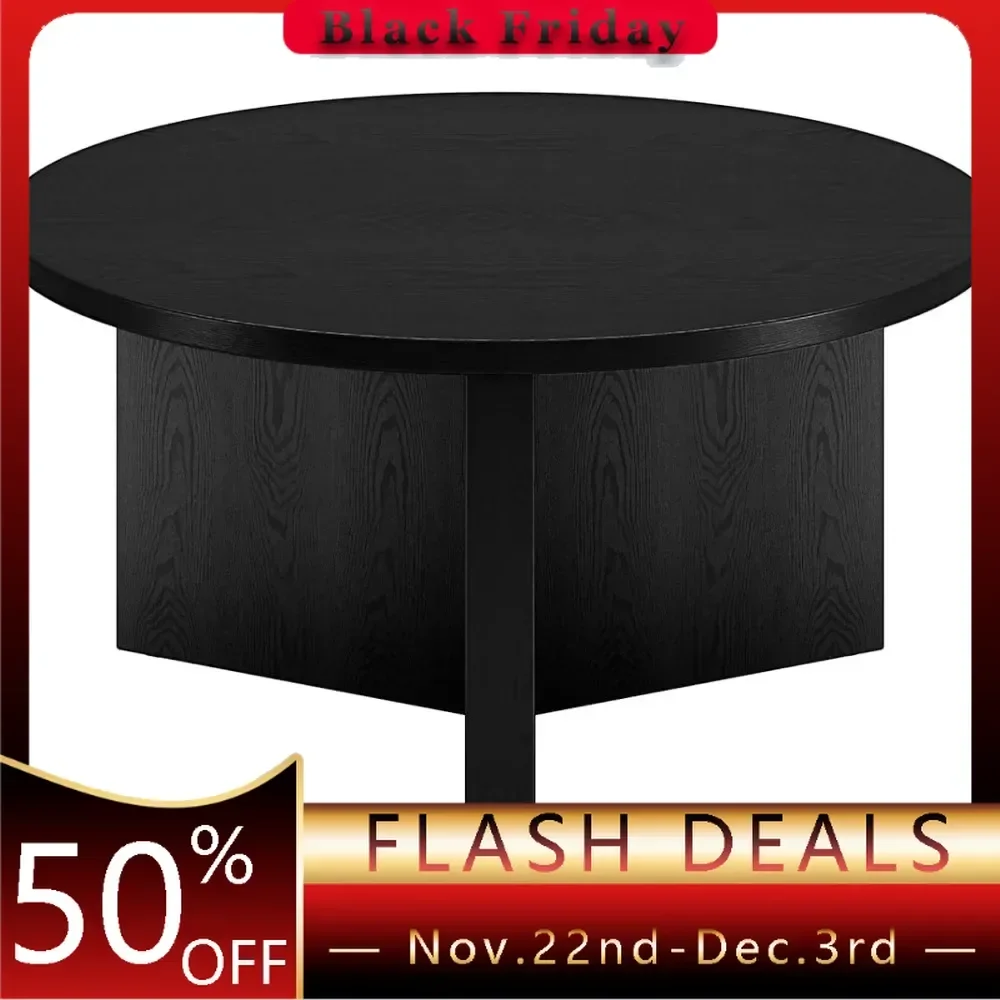 Anders Coffee Table Living Room Center Table Salon Black 32“Wide Restaurant Tables Basses Home Coffee Corner Dinning Tables Sets