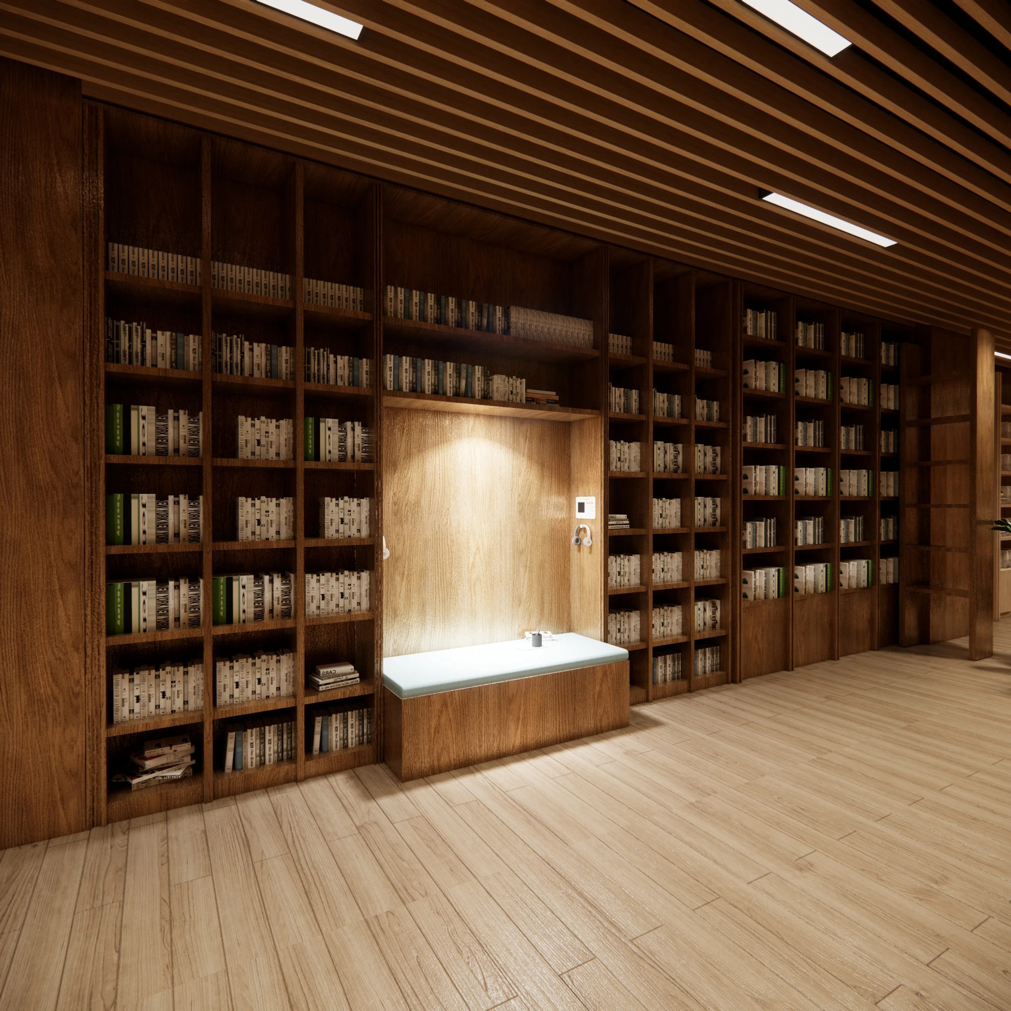 Wooden Library Book Shelf Book Display Cabinet Wooden Book Rack For Library Furniture Design