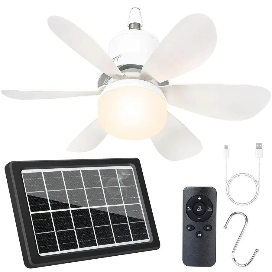 Solar Ceiling Fan W…