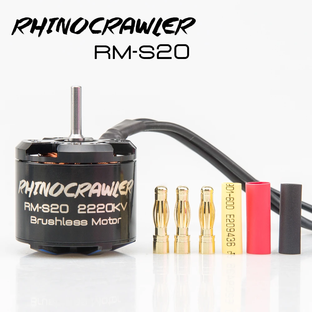 RhinoCrawler 540 RM-S20 80A ESC 1800KV/2220KV najlżejszy bezszczotkowy silnik gąsienicowy RC do obudowy LCG SCX10 Traxxas TRX-4