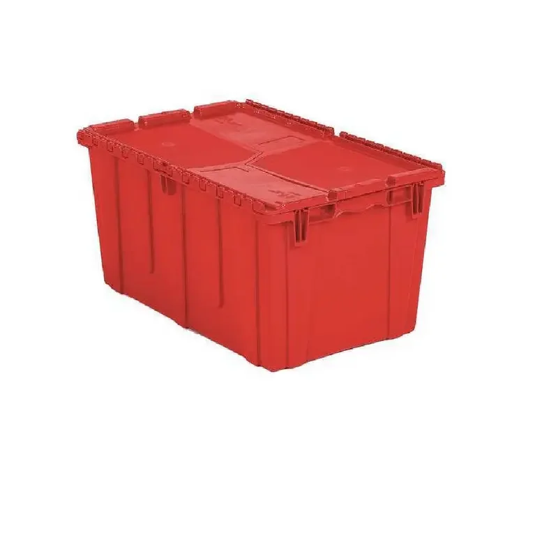 

Attached Lid Container, 17.2 gal, 26 7/8 in L, 16 7/8 in W, 12 1/8 in H, Red, Plastic