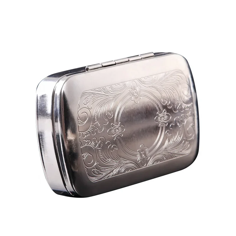 Cigarette Small Stainless Steel Vintage Cigarette Cases for Men Adults Use Cigar Cigarette Storage Retro