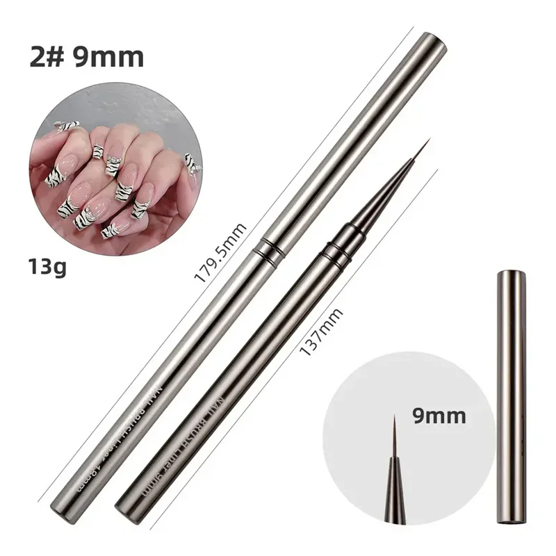 3 Stuks/5 Stuks Franse Streep Nail Art Liner Borstel Set Nail Art Borstelgel Nagellak 3d Tips Uv Gel Schilderij Borstel Manicure Tools