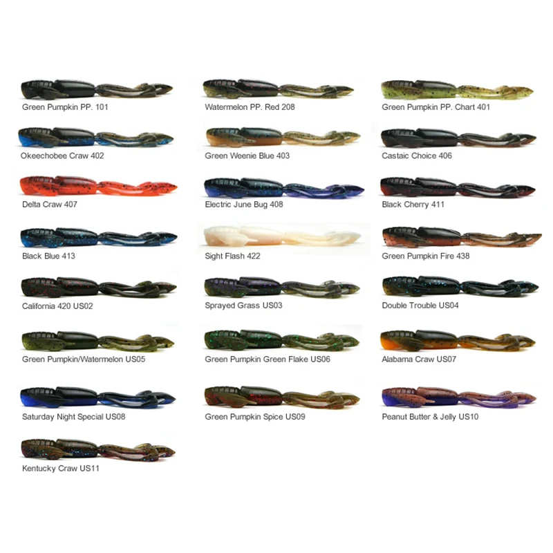 JAPAN KEITECH CRAZY FLAPPER SHRIMP TYPE INSECT LUA IMPORTED SOFT BAIT TEXJIG TAILING