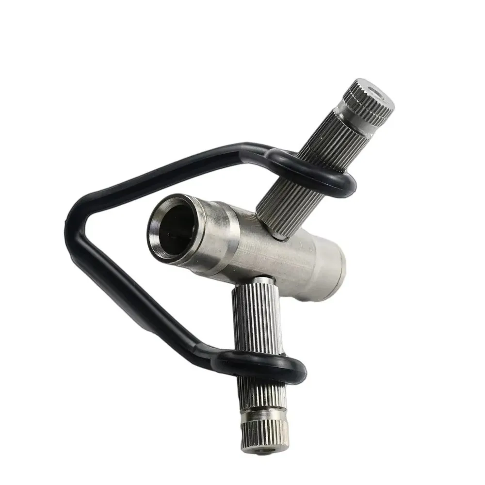 10/20pcs Plastic Misting System Connector Flexible Loop Two Holes Design Hanging Clip Holder V Shaped Spray Seat Clamp