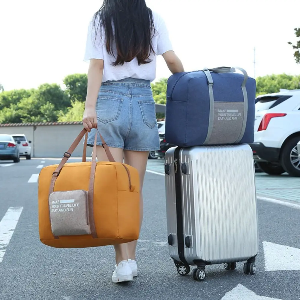 

Foldable Clothing Organizing Bag Oxford Cloth Large Capacity Travel Duffel Bag Waterproof Fitness Handbag Travel Luggage Bag